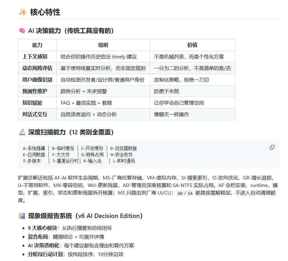 开源C盘清理的Skill也来了!更智能的磁盘清理,一句话让你的电脑C盘多出30GB空间,免费用c-disk-cleaner