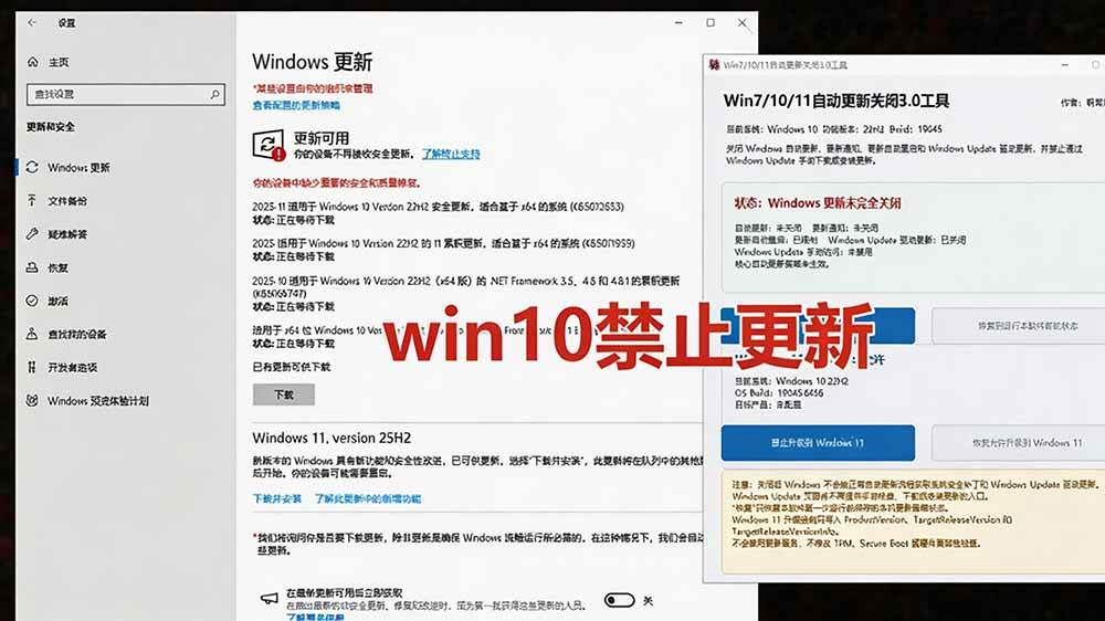(20349期)Windows7/10/11系统禁止更新工具来了!仅400KB,一键禁止系统更新和恢复更新,小巧好用 (20349期)Windows7/10/11系统禁止更新工具来了!仅400KB,一键禁止系统更新和恢复更新,小巧好用